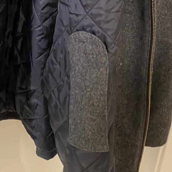 Grey Wool Over Coat Big and Tall 4XL Tall 3/4 Quarter Trench - Picture 7 of 13